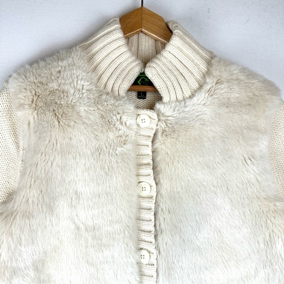 C. Wonder Angora Wool Button Up Cardigan Jacket - Picture 2 of 7